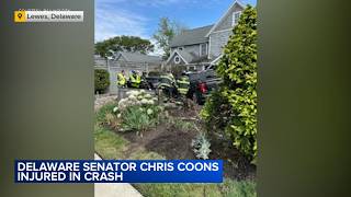 Sen. Chris Coons suffers minor injuries in Delaware crash, expected to make full recovery