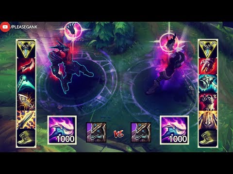 CRIT vs AD TANK NASUS 1000 STACK FULL BUILD FIGHT! & 18 LEVEL | 1V1 - League of Legends