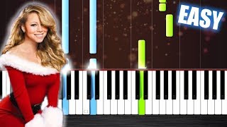 Mariah Carey - All I Want For Christmas Is You - EASY Piano Tutorial by PlutaX