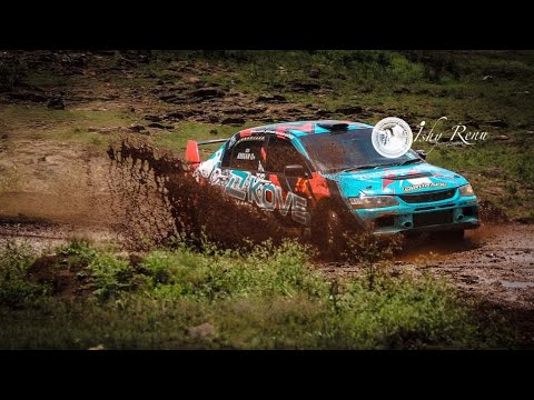 Rally Testing An EVO 9 In A WRC Super Special Stage