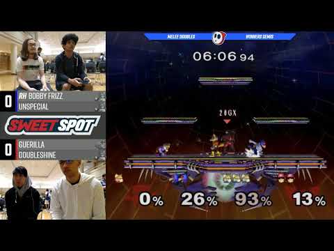 Sweet Spot 4 SSBM - Guerrilla & DoubleShine Vs. Bobby Frizz & Unspecial - Doubles Winners Semis