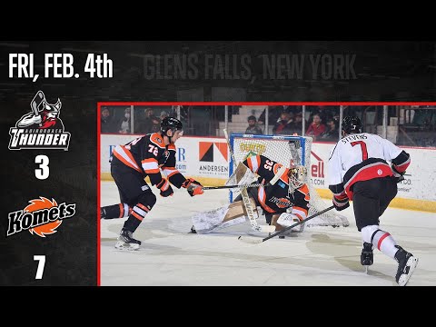 2/4/22 Fort Wayne Komets 7 - Adirondack Thunder 3