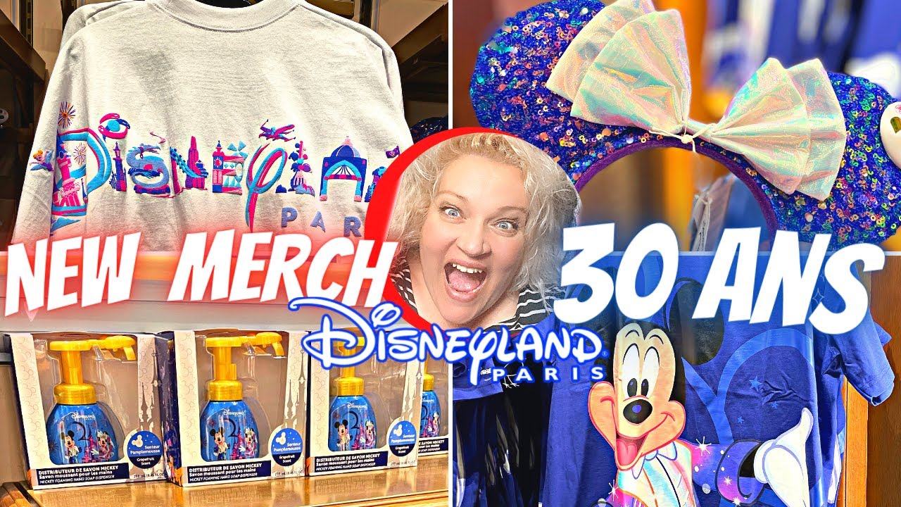 1ER VRAI MERCHANDISING DES 30 ANS À DISNEYLAND PARIS ! NOUVEAUTÉS ET NEW JERSEY EN DÉTAIL !