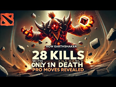 How Earthshaker Dominated with 28 Kills and Only 1 Death – Pro Moves Revealed!