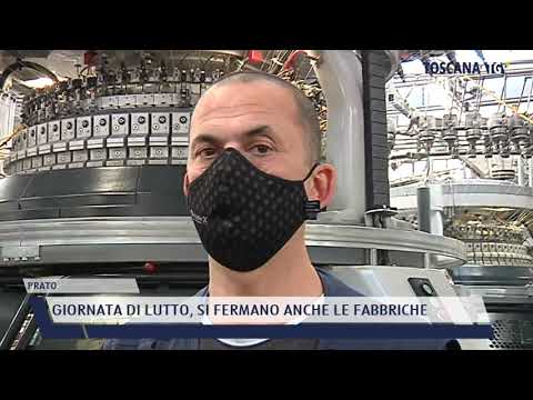 2021-05-10 PRATO - GIORNATA DI LUTTO, SI FERMANO ANCHE LE FABBRICHE