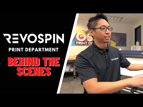 Revospin Print Department - Behind the Scenes