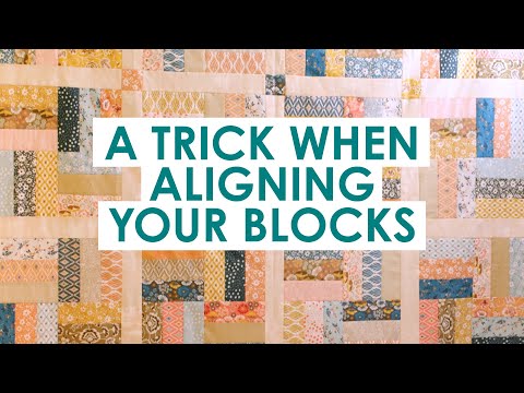 Adding Cornerstones and Sashing to a Rail Fence Quilt