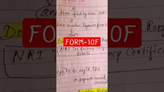 All about FORM-10F (with update) #subscribe #shorts #viral #shortsvideo #vlog #update