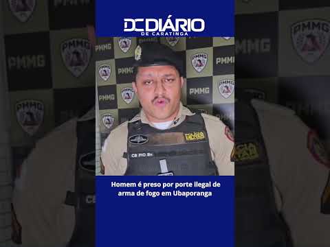 Homem é preso por porte ilegal de arma de fogo em Ubaporanga