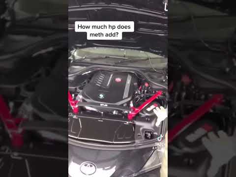 How much hp does meth injection add? #shorts