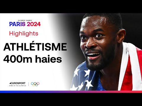 JO PARIS 2024 - Rai Benjamin en or sur 400m haies ! Clément Ducos au pied du podium