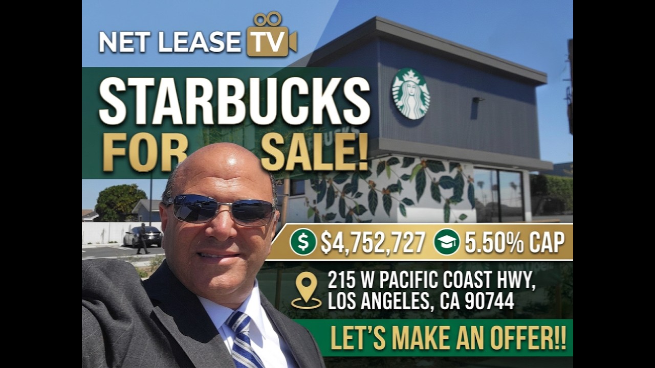 Net Lease TV - Beautiful Newly Developed Starbucks For Sale on Pacific Coast Highway in LA, CA