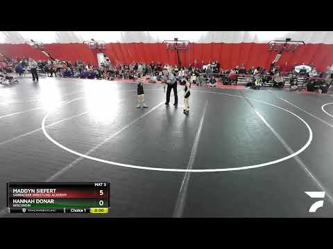 50-55 Lbs Semifinal - Maddyn Siefert, Sarbacker Wrestling Academy Vs Hannah Donar, Wisconsin 59d3