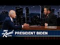President Joe Biden Visits Jimmy Kimmel Live