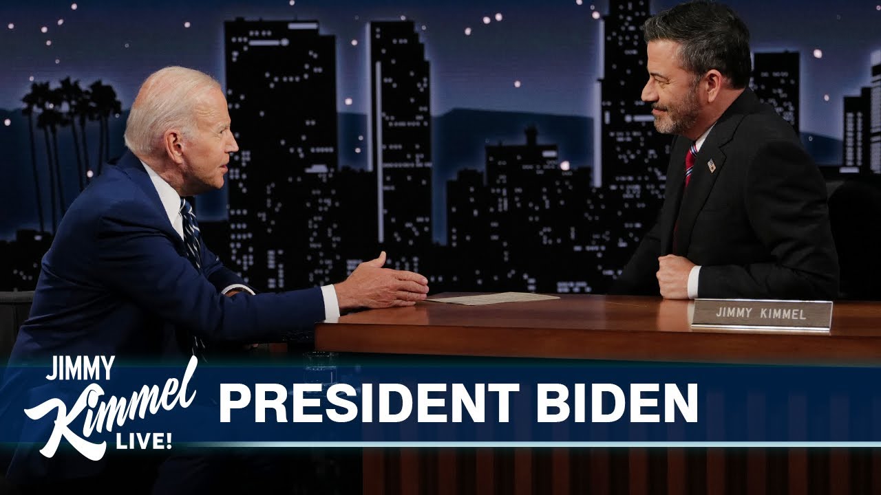 President Joe Biden Visits Jimmy Kimmel Live - YouTube