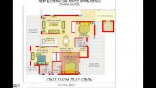 preview picture of video 'New Generation Maple Apartments Ghazipur Zirakpur ,3 Bhk Ready to move flats'