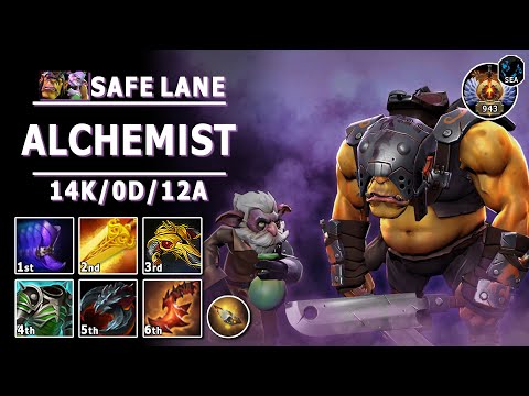 Alchemist Safe Lane Carry | 7.32d | Pos 1 Alche Play | Dota 2 Immortal Gameplay