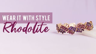 Rhodolite And Tanzanite With White Diamond 14k Yellow Gold Ring 2.29ctw Related Video Thumbnail