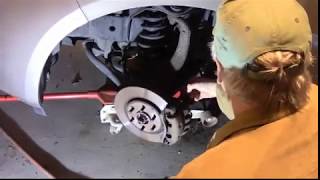 Installing New Front Brake Pads on 2008 Nissan Pathfinder (and similar vehicles)