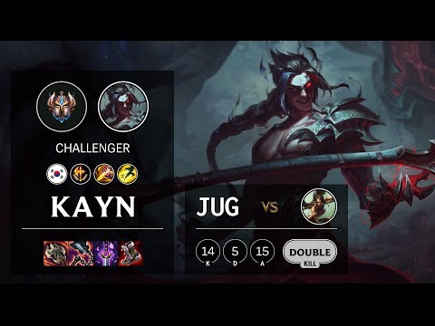 Kayn Jungle vs Nidalee - KR Challenger Patch 10.25b