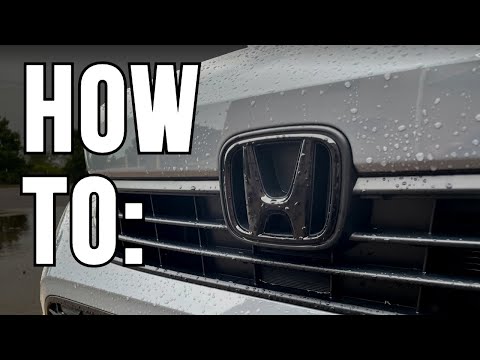 How To INSTALL Black Emblems On Your 2022 HONDA CIVIC (11th Gen) - SUPER EASY!