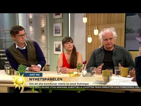 Nyhetspanelen: Flyktingfrågan, vågar och sjuk på jobbet bl a - Nyhetsmorgon (TV4)