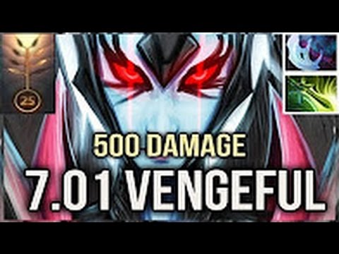 500 Damage Vengeful Imba 7.01 Carry by Fear Crazy 7k MMR Dota 2