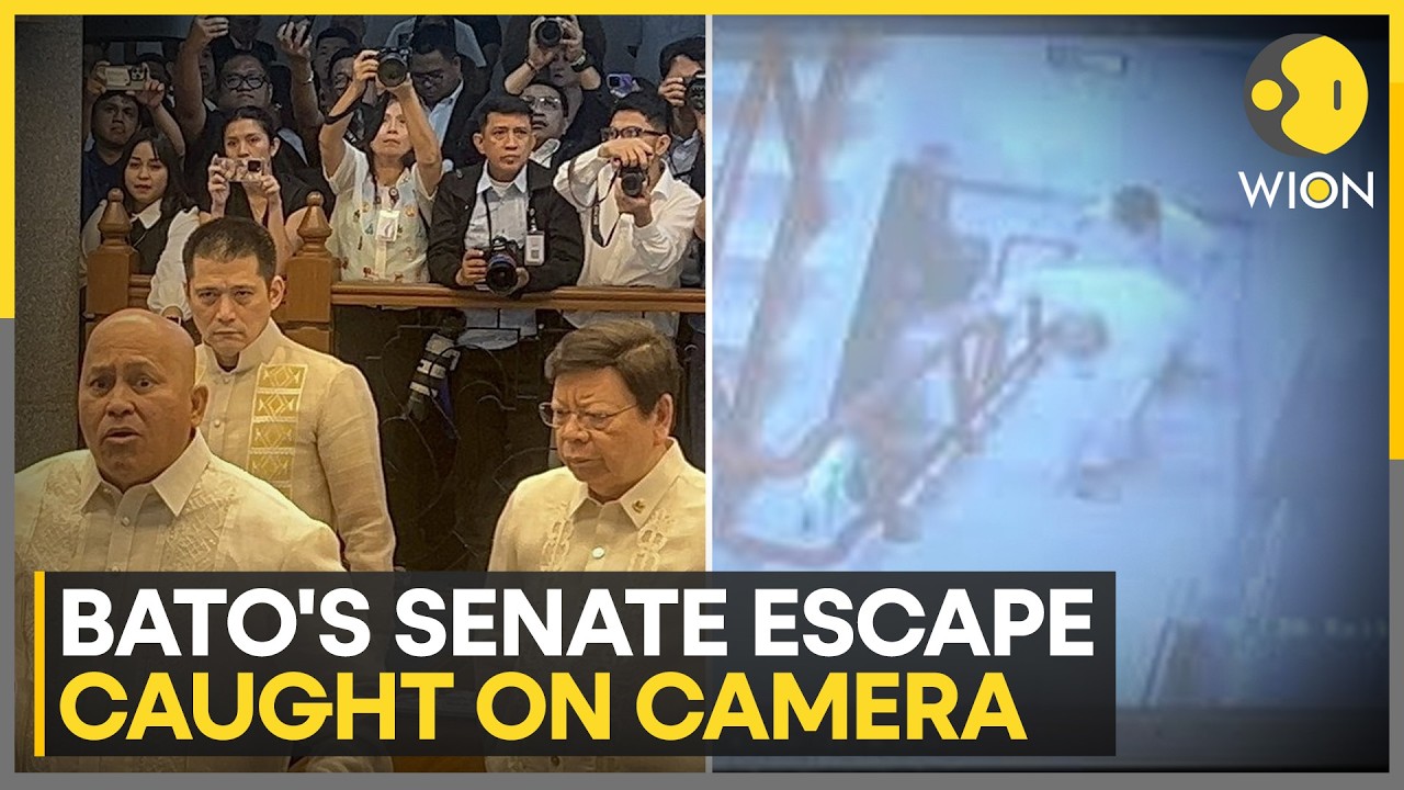 Philippines: Senate Releases CCTV Footage Of Bato Dela Rosa Evading NBI Officers | WION News