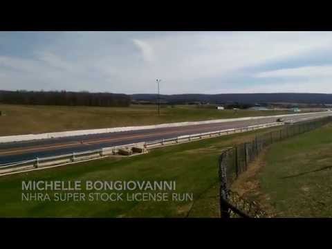 Michelle Bongiovanni Top End run in Cobra Jet Ford Mustang