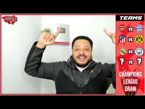 TROOPZ REACTS TO ARSENAL DRAWING BAYERN IN 1/4 FINAL & CITY OR MADRID IN SEMI FINAL OF CHAMPS LEAGUE