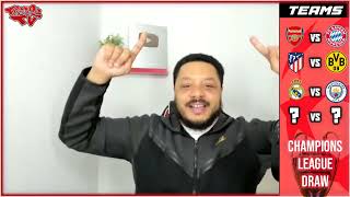 TROOPZ REACTS TO ARSENAL DRAWING BAYERN IN 1/4 FINAL & CITY OR MADRID IN SEMI FINAL OF CHAMPS LEAGUE