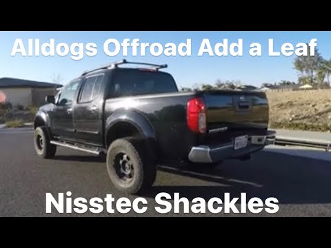 How to Install Alldogs Offroad Add a Leaf AAL and Nisstec Adjustable Shackles | Removed Lift Blocks