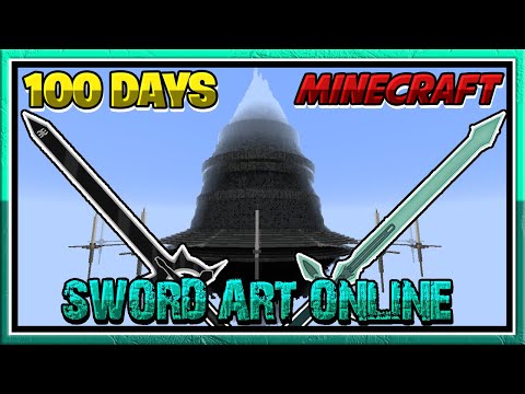 FuzionTimmy - I Survived 100 Days In Sword Art Online Minecraft | ONE LIFE | SAO Anime Mod Minecraft