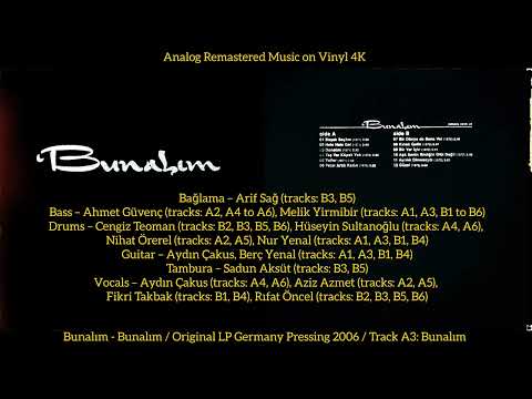 Bunalım - Bunalım (Original LP Song Analog Remastered 1971-2006) 4K