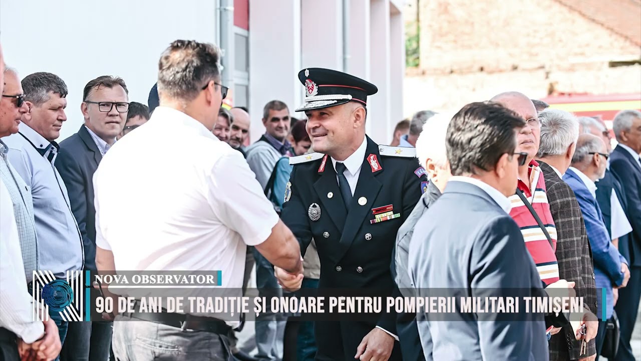 90 de ani de tradiție și onoare pentru pompierii militari timișeni