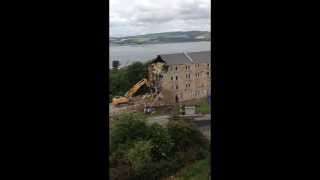 preview picture of video 'Bouverie St Demolision..Port-Glasgow 1/07/214..The Longest Tenement In Britain n.'