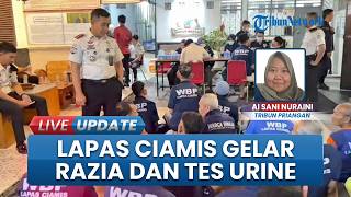 Pastikan Bebas Narkoba, Hunian di Lapas Kelas IIB Ciamis Dirazia, Warga Binaan Jalani Tes Urine