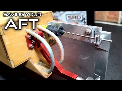 Rudder Kick Back Mod FE Rc Boat - Oxi-digger 34" Outrigger