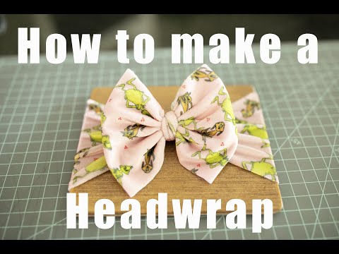 How to make a baby headwrap bow