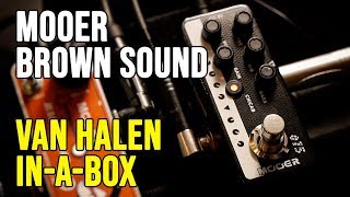 Video thumbnail for Mooer 015 Brown Sound "Van Halen in-a--box" Video Test by Musicoff - Where Music Matters