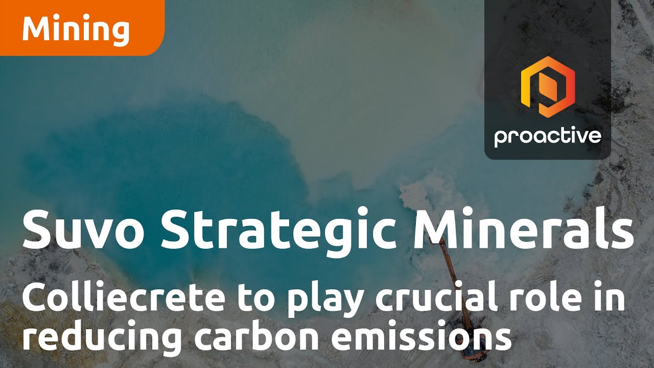 Suvo Strategic Minerals’ Colliecrete to play crucial role in reducing carbon emissions