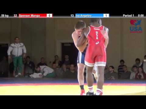 59 KG - Spenser Mango (USA) vs. Ivo Angelov (BUL)