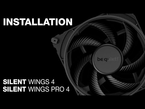 Be Quiet! Korpuso ventiliatorius SILENT WINGS PRO 4, 140mm PWM video