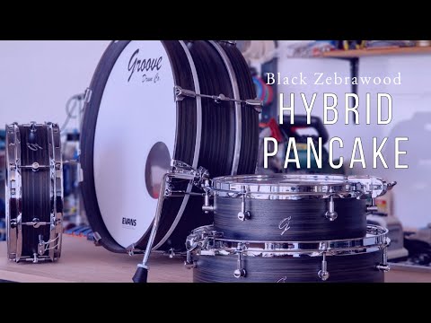 DEMO - Groove Drum Co. Pancake  & Double Black Zebrawood Drums
