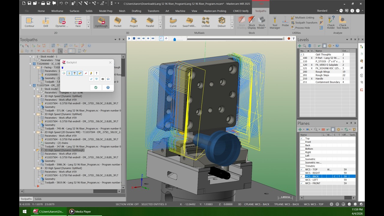2026-04-04 Mastercam Dynamic OptiRough and OptiRest  - Deeper dive into what it's thinking
