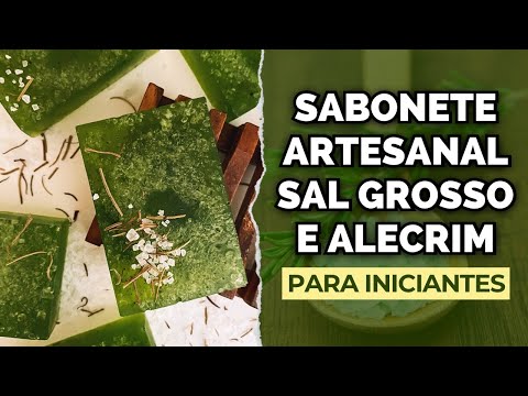 HANDMADE SOAP WITH COARSE SALT AND ROSEMARY - Energy Cleansing Soap