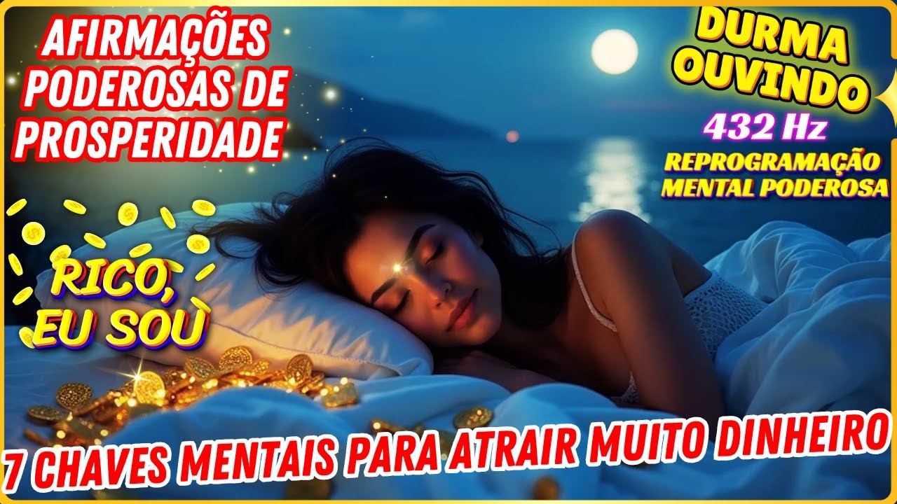 #AFIRMAÇÕES EU SOU: 7 CHAVES MENTAIS PODEROSAS para ATRAIR DINHEIRO, PROSPERIDADE e MUITA SORTE!