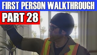 GTA 5 First Person Gameplay Walkthrough Part 28 - BORNING JOB! | GTA 5 First Person