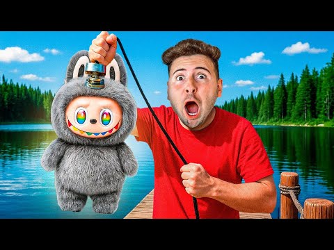 ENCONTREI UM LABUBU GIGANTE ULTRA RARO NA PESCA MAGNÉTICA! *NÃO ACREDITO*