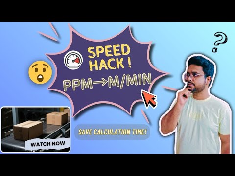 Master PPM (CPM OR BPM) to M/Min Speed Calculations in Just 7 Minutes (Speed hack)